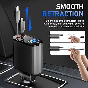 120V Retractable Car Charger
