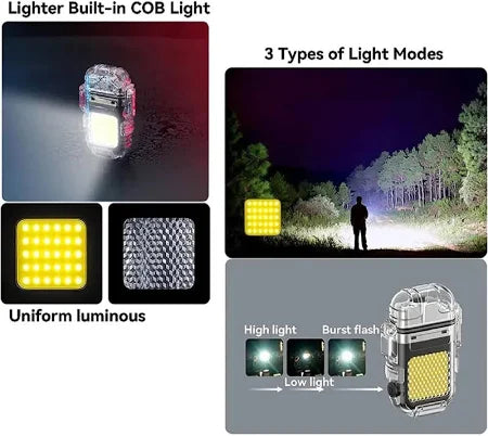 Electric Lighter & Flashlight in One