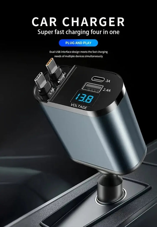 120V Retractable Car Charger