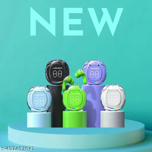 "Ultrapods Pro Crystal – Transparent Wireless Earbuds with Pro Sound"