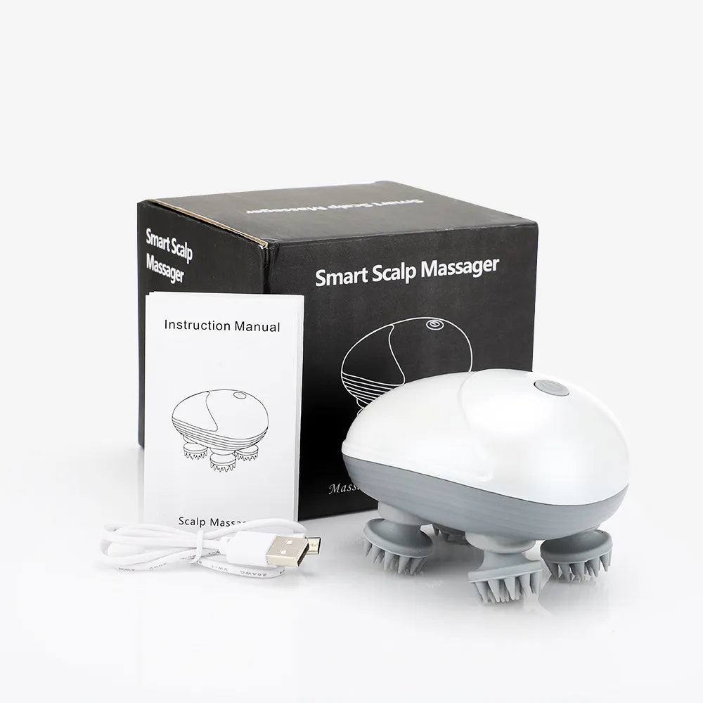 Electric Scalp Massager for Hair Growth & Stress Relief